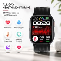 Reloj Inteligente TK67 Premium con Airbag, ECG, Pantalla AMOLED Grande, Llamadas por BT, Alerta SOS de Caídas, IP66, Batería de Larga Duración, Monitor de Actividad Física