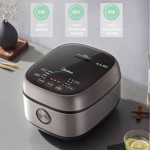 หม้อหุงข้าว Midea IH ขนาด 4 ลิตร แบบสมาร์ท ตั้งเวลาได้ โครงสร้างสแตนเลส รูปทรงกลม ใช้ไฟฟ้า สำหรับ 3-5-8 คน - Product Image 4