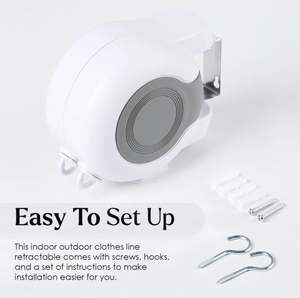 Tendedero Retráctil para Interiores y Exteriores Sh2505 de 13 Metros para Colgar <span class=keywords><strong>Ropa</strong></span> - Product Image 6