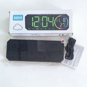 Smart Modern Digital Colorful LED <strong>Large</strong> Desk Alarm <strong>Wall</strong> <strong>Clock</strong> Calendar Date Week Display Temperature Home Office Table Bedroom - Product Image 6
