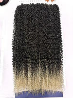 Extensions de cheveux Grace Packet, 9 pièces en un seul lot, BAXI2025-7, 320 g, boucles crépues, fibre protéinée, tissage de cheveux double trame