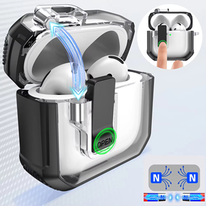 New Earphone Pro 2 <b>Cases</b> <b>Switch</b> Lock Anti Fall Proof PC TPU Earphone <b>Case</b> for apple 4 3 2 Pro - Product Image 4
