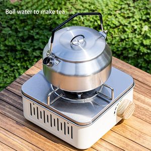 Barbecue de camping portable à gaz propane en acier inoxydable, petit, pliable, automatique, avec allumage intégré - Conception monobloc facile à transporter - Product Image 6