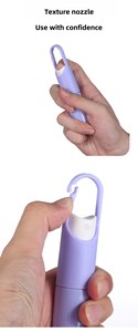 Flacon pulvérisateur <span class=keywords><strong>vide</strong></span> de voyage, portable, mini, 20ml 30ml, rechargeable, écologique, avec crochet, pour parfum, lotion, désinfectant – Vente en gros - Product Image 2