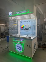 Grande machine à griffes espagnole pour attrape-jouets et cadeaux, machine de jeu de distribution à griffes pour 1 joueur