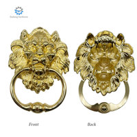 Poignées d'anneau de traction en alliage de Zinc de haute qualité en or/argent/rouge Lion de Bronze antique pour dossier de chaise pour cuisine salle à manger chambre d'hôtel