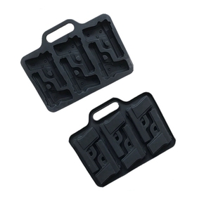 Moule à glaçons en silicone moderne <span class=keywords><strong>de</strong></span> qualité alimentaire, en forme <span class=keywords><strong>de</strong></span> petit pistolet, écologique, pour bricolage, outils <span class=keywords><strong>de</strong></span> pâtisserie - Product Image 2