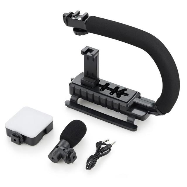 USB C Travel Beginners Vlogging Kit Handheld Smartphone Video Vlog Making Photographic Lighting Easy to Use for Video Blogging