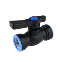 Vanne à boisseau sphérique en plastique PP avec raccords à emboîtement rapide pour système d'irrigation - Fournisseur d'usine de Ningbo