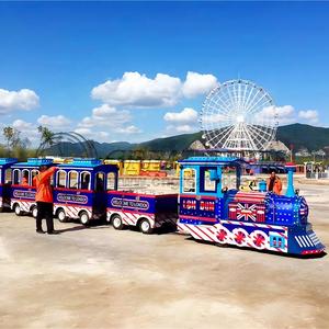 Hấp dẫn vui chơi giải trí công viên thiết bị pin hoạt động bàn ủi hơi nước đầu máy xe lửa cho tham quan - Product Image 5