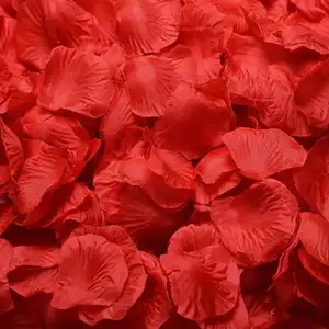 A-957 Artificial Blue White Hydrangea Flower Petals Silk Satin Fakes Red Rose Petals Wedding Decoration