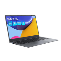 Laptop Layar Sentuh FHD 15,6 inci Quad Core RAM 16GB 512GB Wi-Fi 6 Windows 11 Pro untuk Pelajar dan Bisnis Komputer Laptop 15,6 Inci