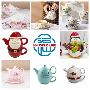 ODM OEM Wholesale Ceramic <strong>Tea</strong> for One Ceramic Porcelain <strong>Tea</strong> Pot Custom Logo Design <strong>Tea</strong> <strong>Set</strong> with Cups &amp; Saucers and Pot for Gift - Product Image 4