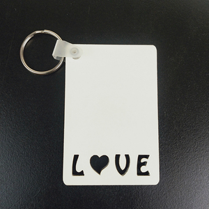 Llavero de MDF para sublimación con diseño 'Para mi mamá <span class=keywords><strong>y</strong></span> papá', de madera de doble cara con aleación, personalizable para grabado - Product Image 5