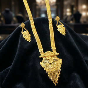 Wholesale 14K 18K 24K Micron Gold Fashion Long Jewelry Set Traditional Wedding Long Jewelry Set Micron Forming Long Jewelry Set - Product Image 2
