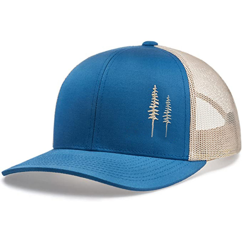 Ocean Blue Beige Hat