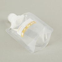 Sachet Doypack en plastique transparent Feiao personnalisé avec bec verseur, petit format, pour échantillons de liquides cosmétiques, shampoing, gel douche, idéal pour les voyages