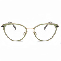 Monture de lunettes en métal œil de chat, verres photochromiques anti-lumière bleue, lunettes optiques correctrices pour femmes, verres pour myopie et presbytie