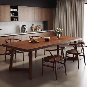Ensemble table et chaises de salle à manger rectangulaire en <span class=keywords><strong>bois</strong></span> massif de style scandinave moderne, 10 places, assemblé pour la maison, l'appartement, la salle à manger - Product Image 2