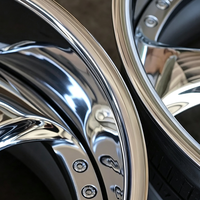 Rines Forjados Estilo VSKF Personalizados de 2/3 Piezas, 18 19 20, Triple Cromado, Borde Profundo para E36 E46 E39 Supra 350Z 370Z