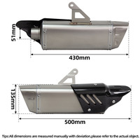 Système d'échappement R7 pour Yamaha Racing R7 2021-2025 MT07 FZ07 XSR700 2014-2024, collecteur d'échappement de moto avec silencieux DB Killer