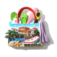 Großhandel Teneriffa Lanza rote Bulgarien Margarita ville Papagei Harz Souvenir Kühlschrank Magnet Custom für Reise geschenk Dekorativ
