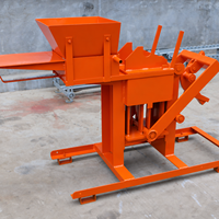 Machine manuelle FL2-40 pour la fabrication de briques en terre cuite compressée, briques en terre argileuse, machine à blocs de terre
