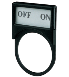 Interruptor de Botón Pulsador de Plástico Serie YP de 22 mm, Negro, con Etiqueta de Anillo - Product Image 4