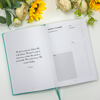 A5 personnalisé sans date planificateur d'auto-amélioration cahiers couverture en tissu de lin à couverture rigide objectif de rêve productivité Journal boîte emballée