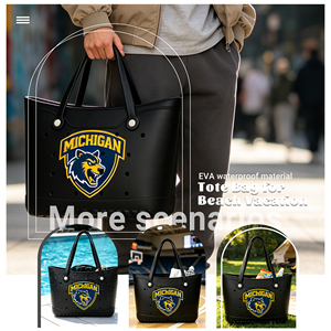Sac à bandoulière léger en EVA de couleur unie, sac à main polyvalent à <span class=keywords><strong>large</strong></span> ouverture, durable, imperméable, grand sac fourre-tout de 15 pouces pour usage quotidien - Product Image 4