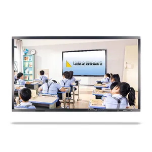 Layar sentuh TV interaktif Horizontal papan pintar sentuh 75 inci layar interaktif untuk sekolah Edu