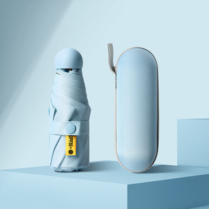 Offre Spéciale Minimaliste 5 Plis Protection UV Parapluie Capsule Parapluie Mini pour Cadeau Promotionnel - Product Image 1