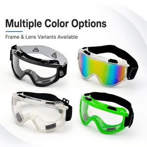 CITICITY Top Rated Safety Goggles Indirect Ventilation <b>Polycarbonate</b> Lens Chemical Laboratory Use Full-Frame Splash Protection - Product Image 2