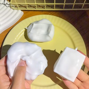 Crunchy Handmade TPR cube tofu Squeeze Toys Excellent Hand-Feel Artifact Voice Control Stress Release Feature Slow <b>Rebound</b> - Product Image 2