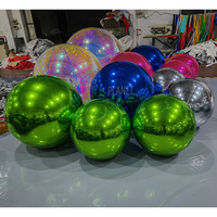 Sphère flottante géante en PVC pour événement Ballon miroir gonflable réfléchissant pour décoration de Noël