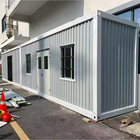 Maison conteneur préfabriquée de luxe personnalisable 20ft 40ft, maisonnette modulaire détachable en acier, bureau moderne, chambre