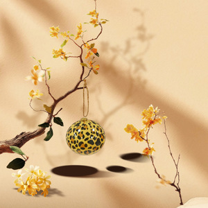 Adorno de Bola de Plástico Ecológico Hecho a Mano con Estampado de Leopardo, Marca <span class=keywords><strong>Gason</strong></span> Moderna, para Decoración de Fiestas y Árboles de Navidad - Product Image 2