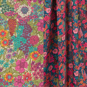 Tela Liberty <span class=keywords><strong>de</strong></span> Algodón Tana Lawn Peinado, Liso y Estampado, Transpirable, Ligero, Ignífugo y Antiinflamable para Niños y Niñas - Product Image 3
