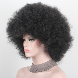 Pelucas Afro Rizadas Grandes y Esponjosas de los Años 70 de Anxin para Hombres, Estilo Disco Hippie - Product Image 4