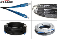 Cable de Fibra Óptica Preconectorizado SC LC UPC de 1 y 2 Núcleos para Interiores y Exteriores, Cable de Conexión FTTH con Conector