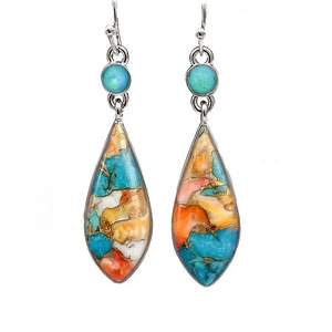 Orecchini Pendenti con Motivi Vintage per Donne, Gioielli Artistici di Tendenza - Product Image 1