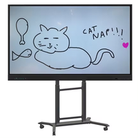 Nueva Pantalla Plana Interactiva de 75 Pulgadas, Pizarra Inteligente con Interfaz USB y Serial para Conferencias de Oficina