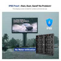 Papan Reklame LED Totem LED P5 P6 P8 P10 Full Color Outdoor LED Panel 960*960 Tahan Air Digital Signage LED Video Wall