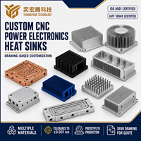 Dissipateurs thermiques personnalisés en aluminium et acier inoxydable, usinage CNC pour l'électronique de puissance, production OEM, service d'usinage CNC en aluminium