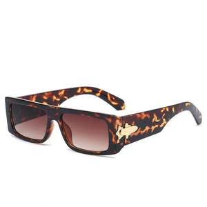 Lunettes de soleil carrées vintage de luxe pour femmes, très vendues en 2021, UV400, petites lunettes de soleil rectangulaires pour hommes - Product Image 3