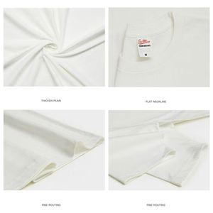 เสื้อยืดเปล่าเนื้อหนัก 230 กรัม พิมพ์ลายโลโก้แบบ DTG ผ้าฝ้าย 100% ทรงไหล่ตก สไตล์สตรีทแวร์ เสื้อยืดลายกราฟิกสำหรับผู้ชาย - Product Image 3