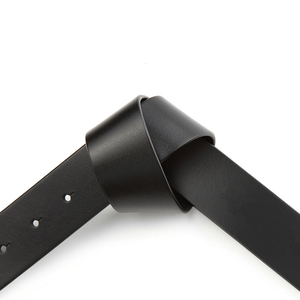 Hot Bán Người Đàn Ông Của Chia Da Vành Đai 38Mm Cổ Điển Dây Đeo Vành Đai Mà Không Cần Khóa - Product Image 5