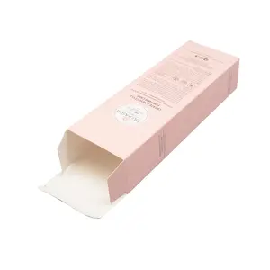 Boîtes de papier d'emballage de soins de la peau de luxe cosmétiques biodégradables de vente chaude