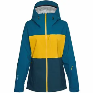 Jaket papan salju wanita, mantel Pullover Ski Goretex tahan angin antiair