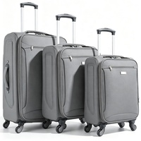 Set Koper Kain Eva Lembut Grosir 3pcs Tas Travel Ukuran 20 24 28 Inch 4 Roda Kunci Kombinasi Produsen Grosir